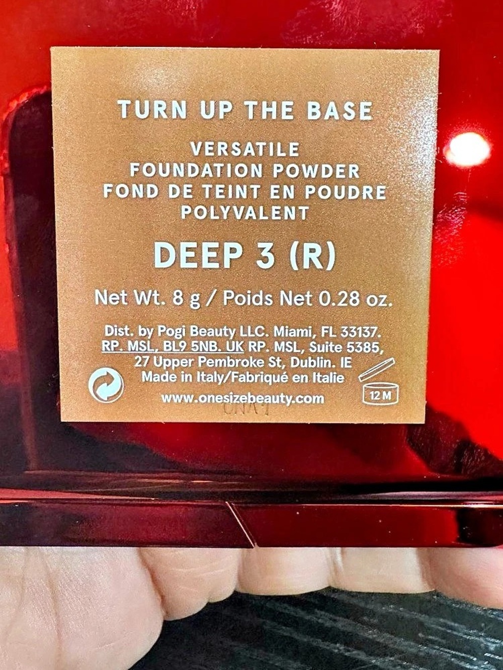ONE/SIZE Turn Up the Base Versatile Foundation Powder Deep 3 (R) Foundation - Picture 3 of 4